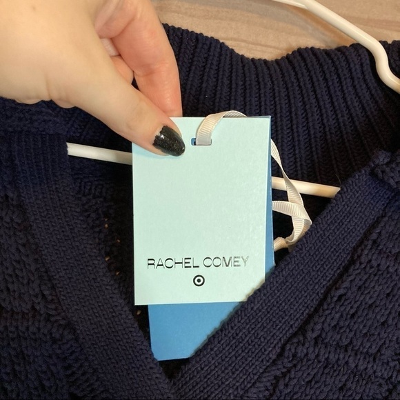 RACHEL Comey x Target Navy Knitted V-Neck Pullover Sweater - Picture 15 of 15